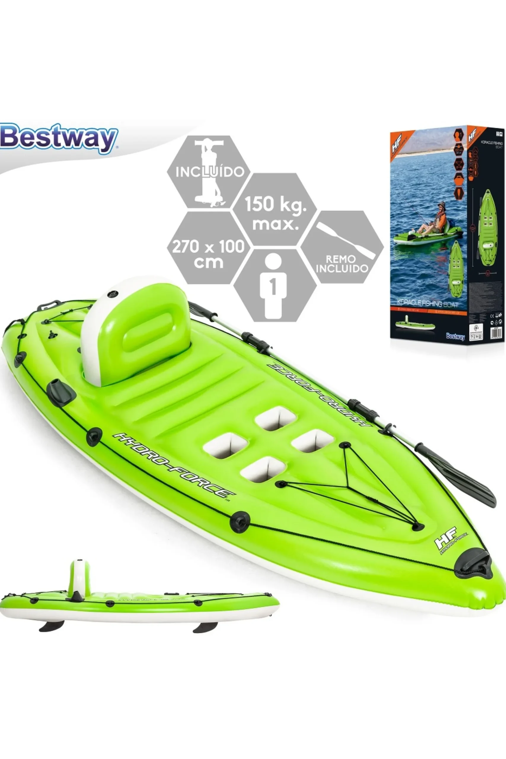 Bestway Hydro-force Koracle 270x100 CM Individual E Bomba