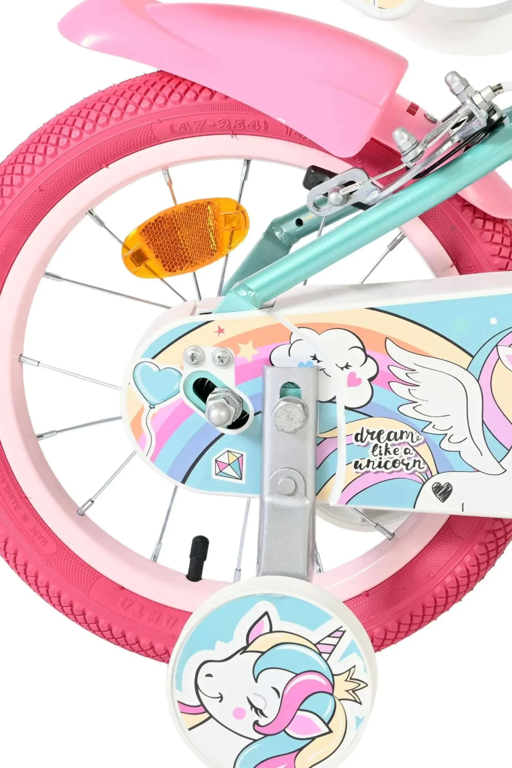 Bicicleta Criança 14 Polegadas Unicorn 4-6 Anos