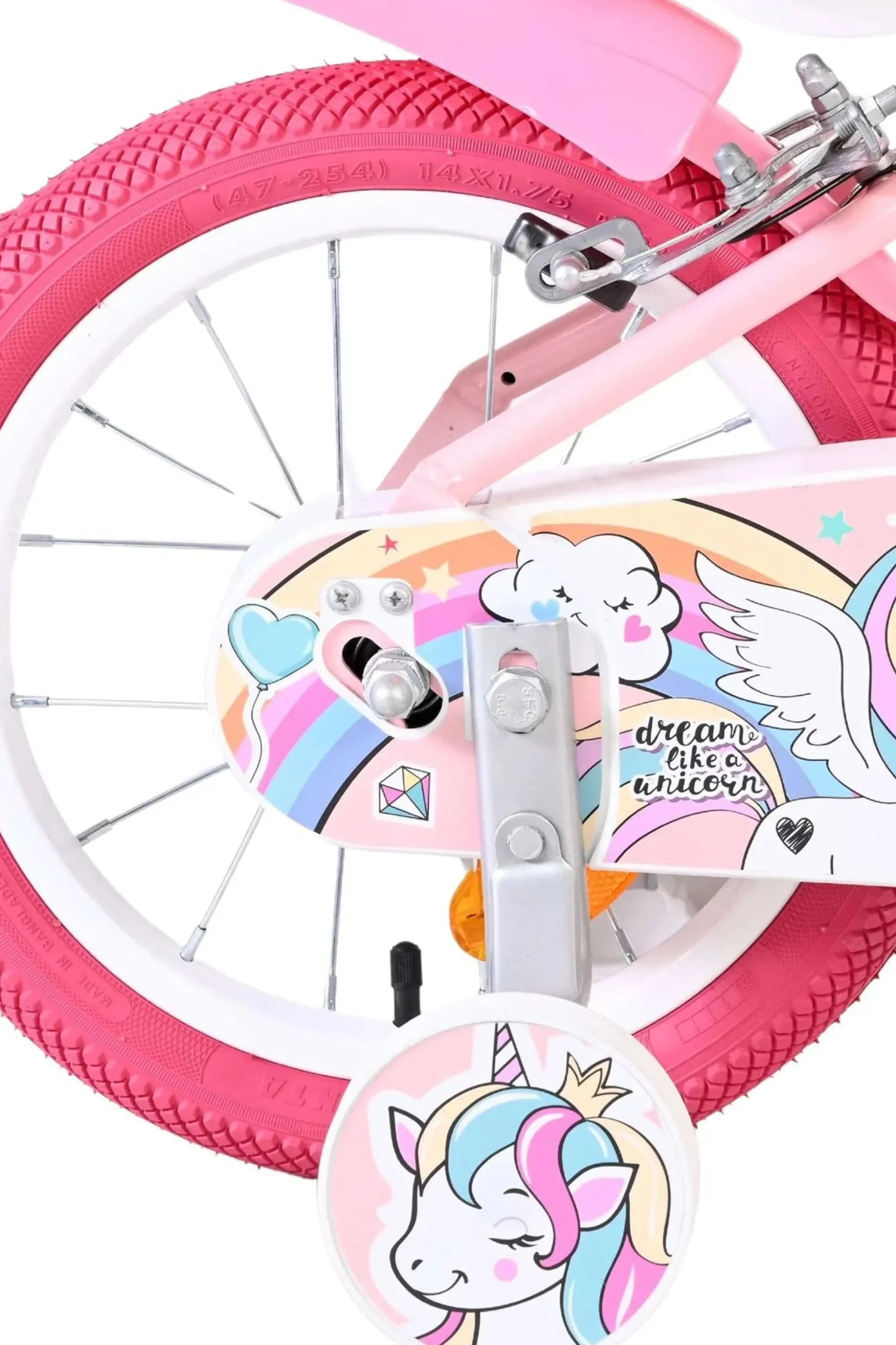 Bicicleta Criança 14 Polegadas Unicorn 4-6 Anos