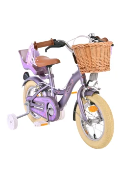 Bicicleta Criança 12 Polegadas Volare Blossom 3 Anos Roxo