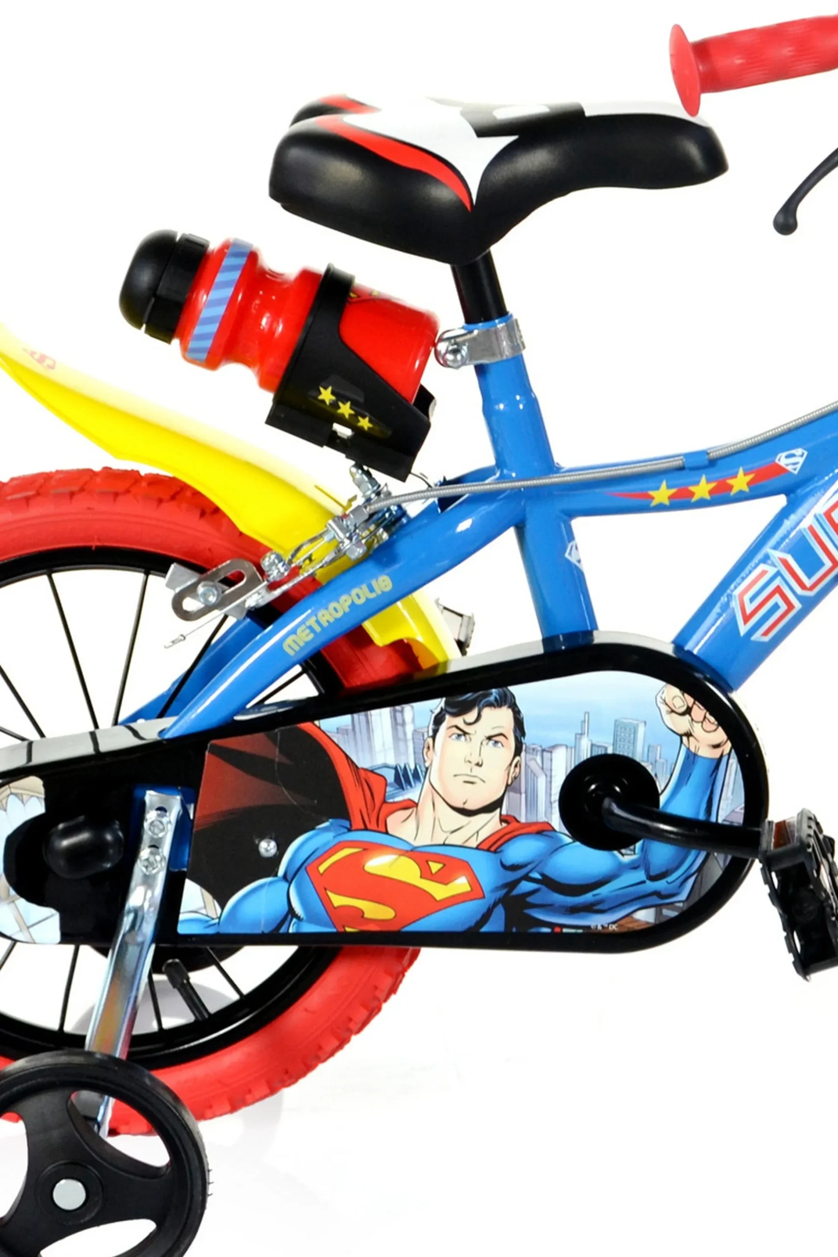 Bicicleta De Criança 16 Polegadas Superman 5-7 Anos