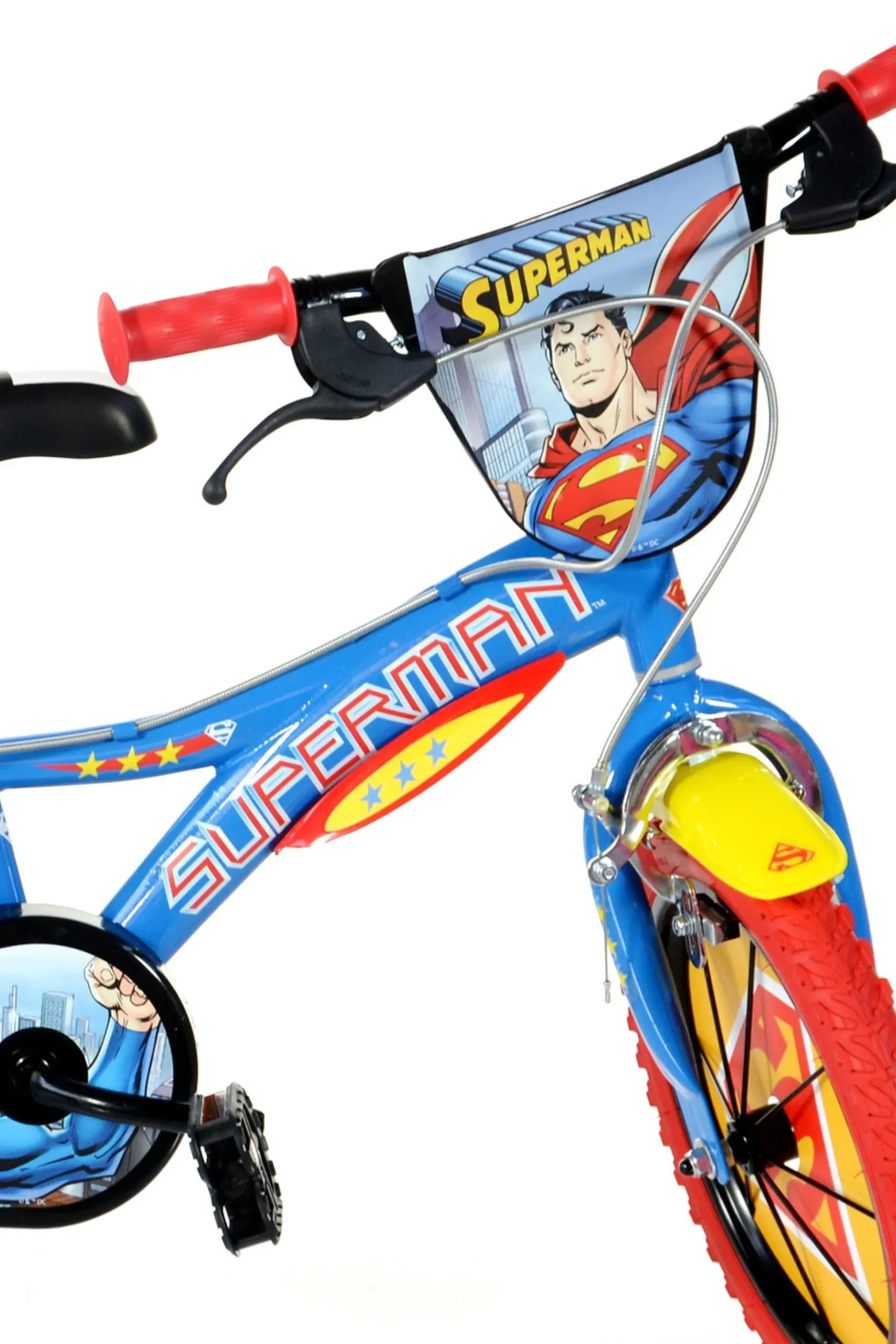 Bicicleta De Criança 16 Polegadas Superman 5-7 Anos