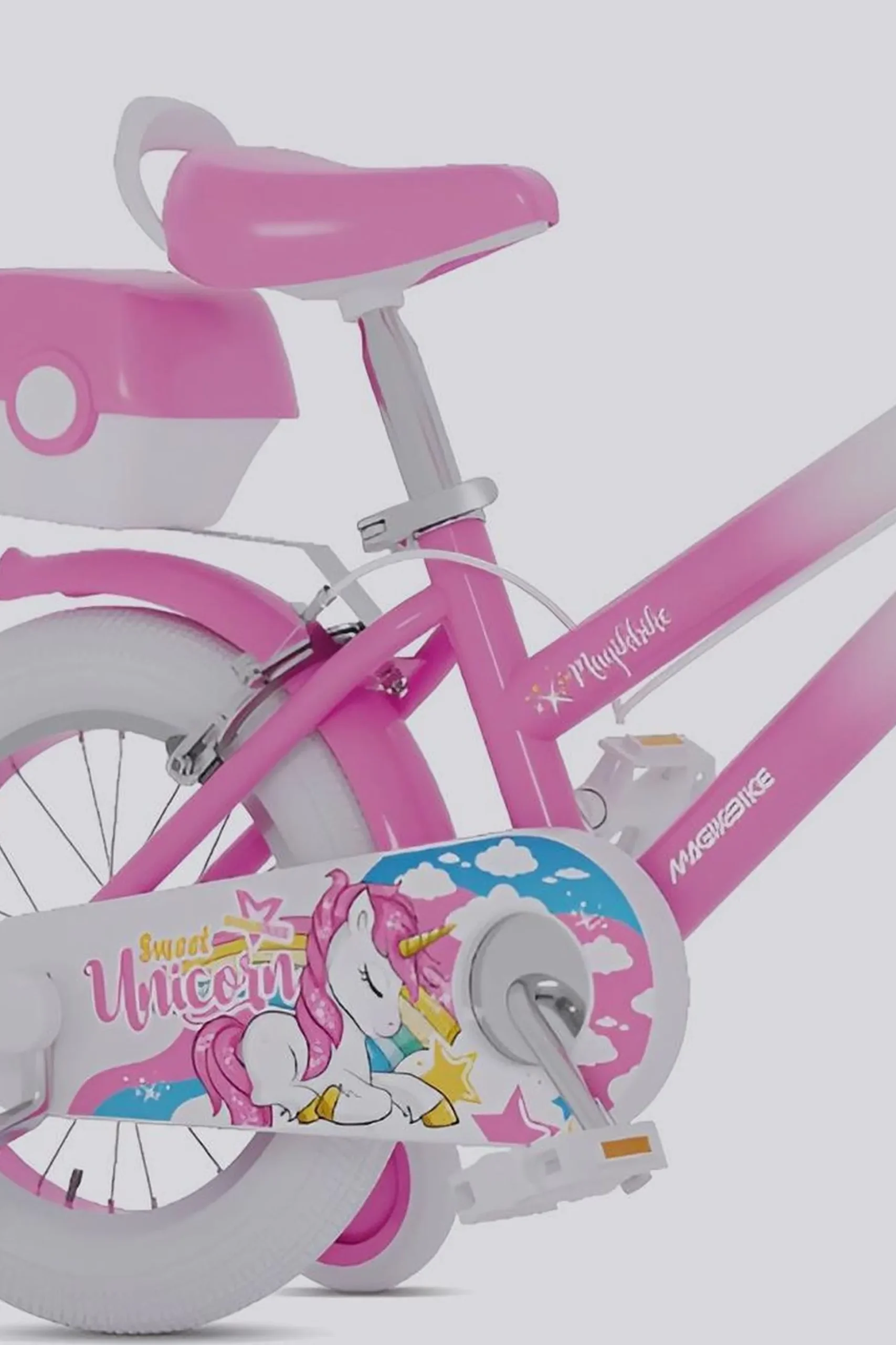 Bicicleta De Criança 12 Polegadas Magikbike Rainbow Unicorn 3 Anos