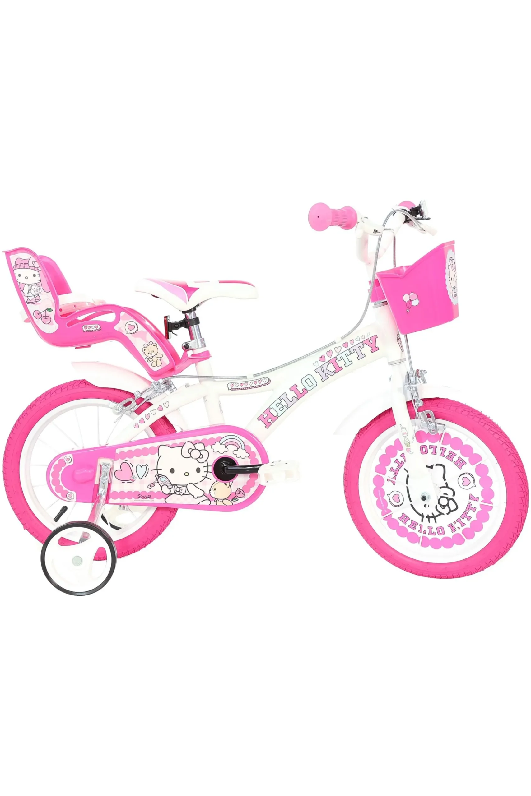 Bicicleta De Criança 16 Polegadas Hello Kitty 5-7 Anos