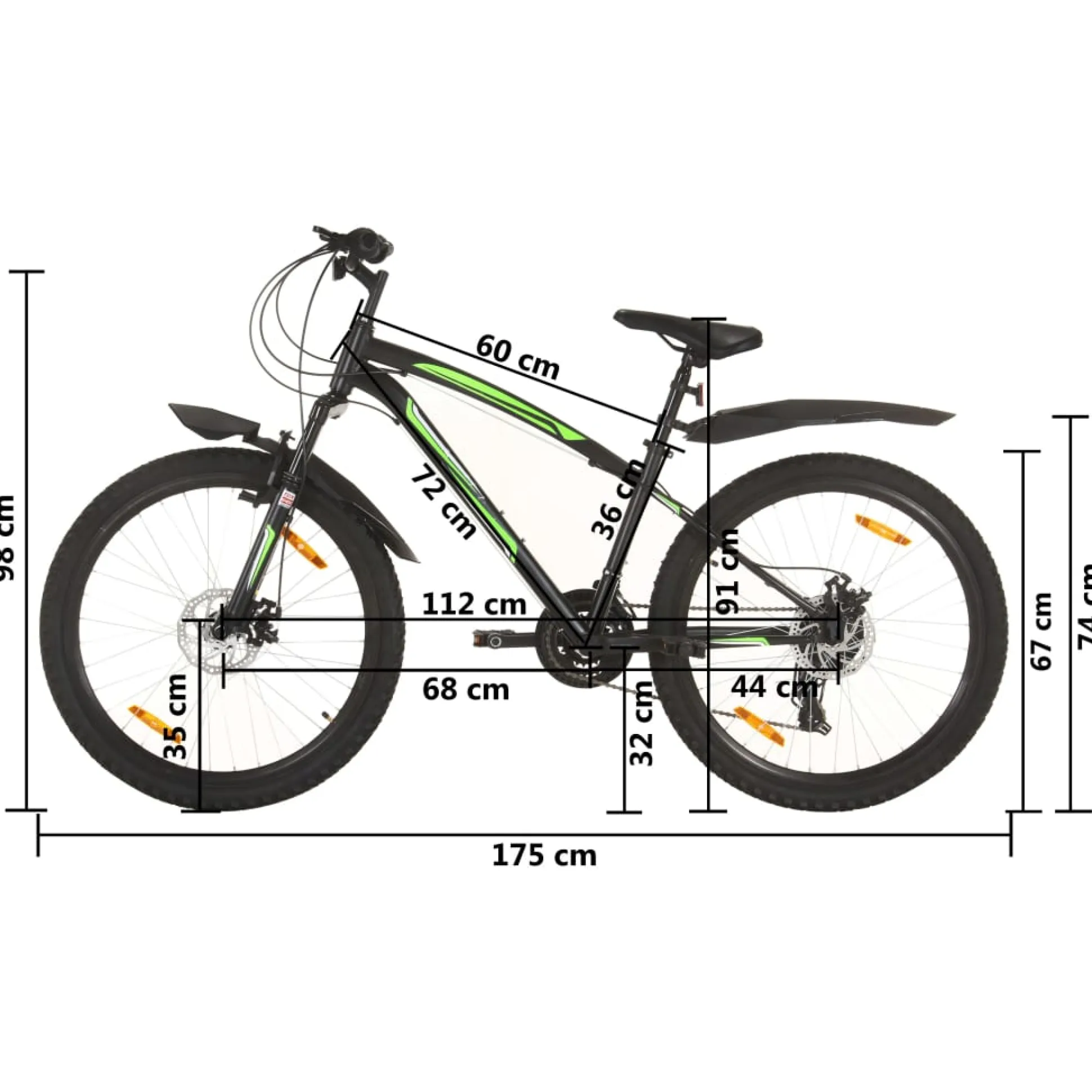 Bicicleta De Montanha Vidaxl