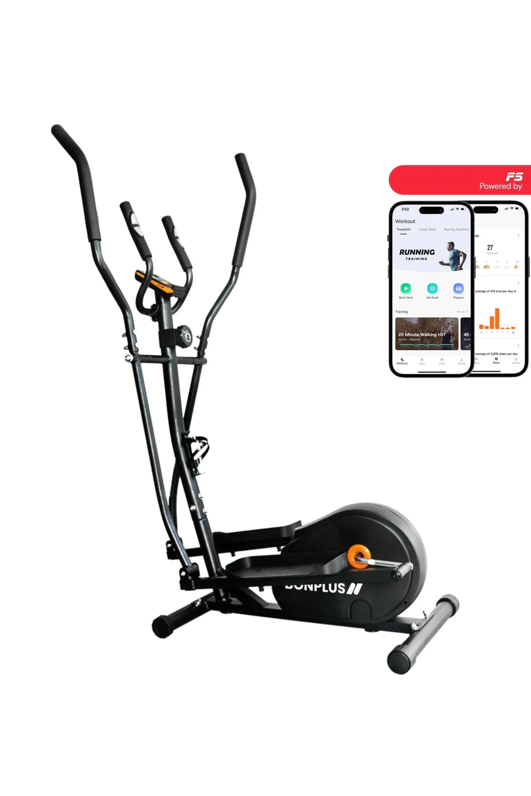 Bicicleta Elíptica Bonplus 8 Níveis De Resistência