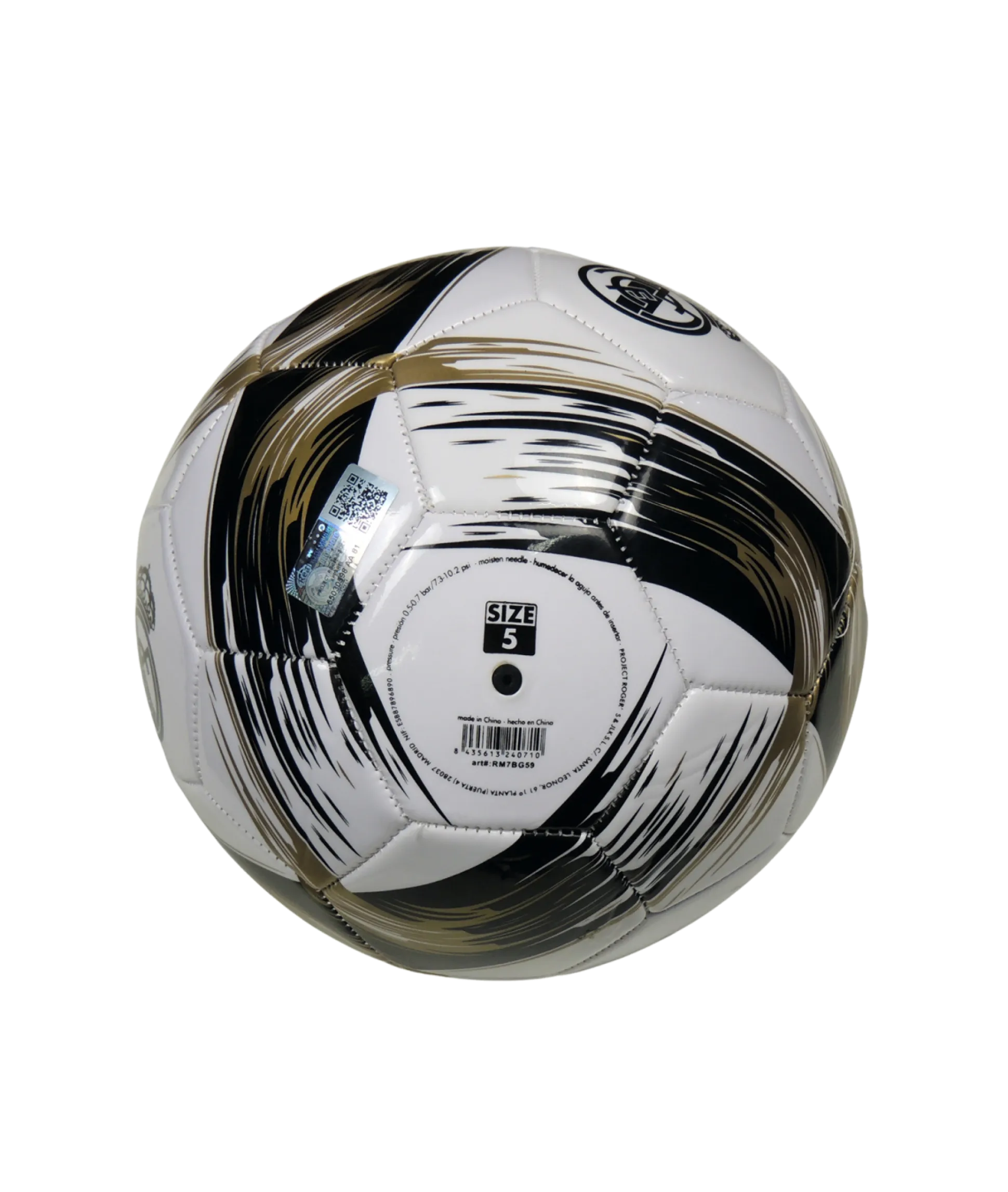 Bola De Futebol Oficial Do Real Madrid Preto