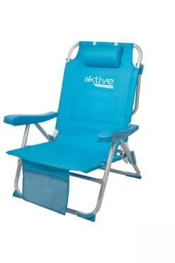 Cadeira Mochila Dobrável Alumínio Aktive Beach 5 Posições