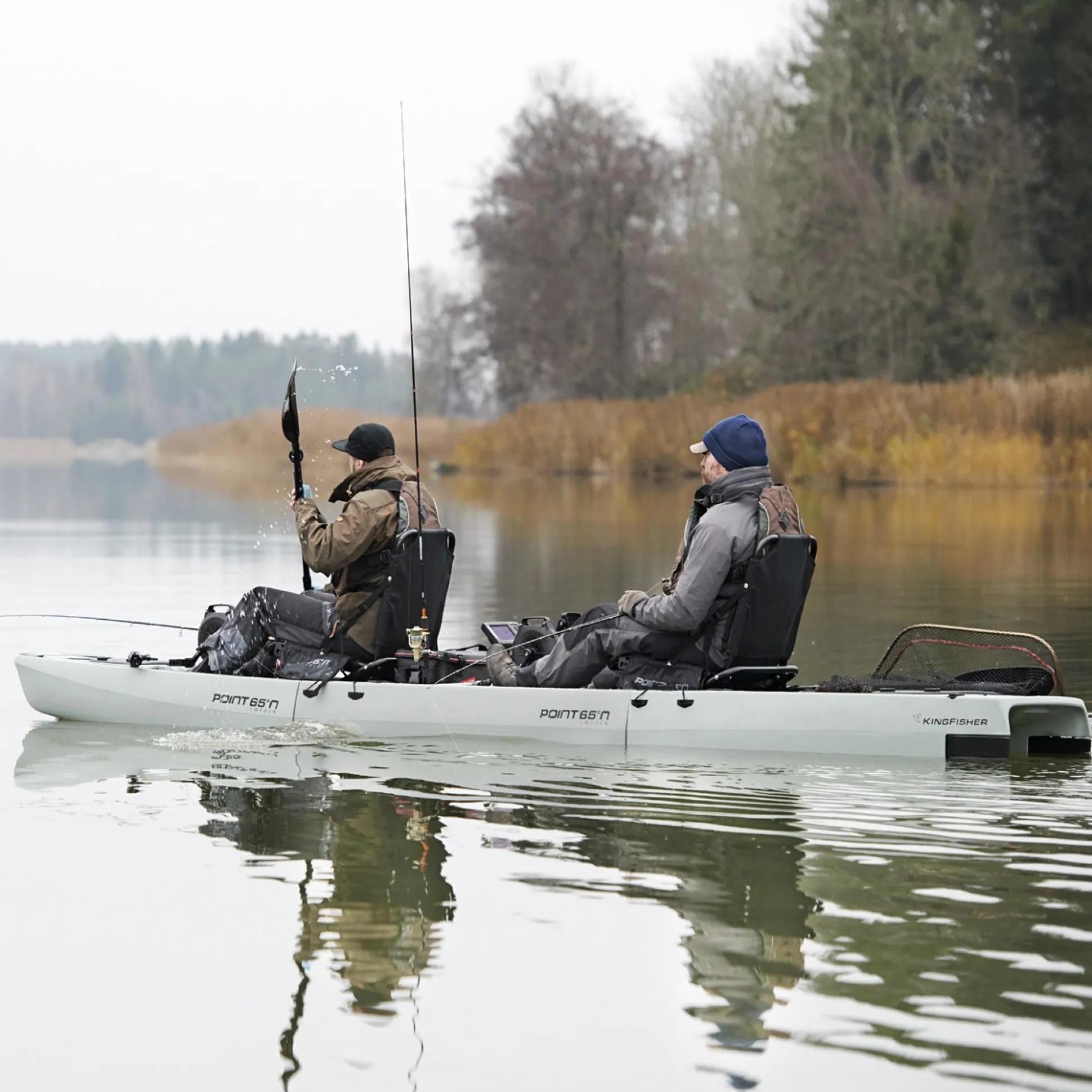 Caiaque Modular Kingfisher Tandem Point 65 Para Pesca Com Pedais