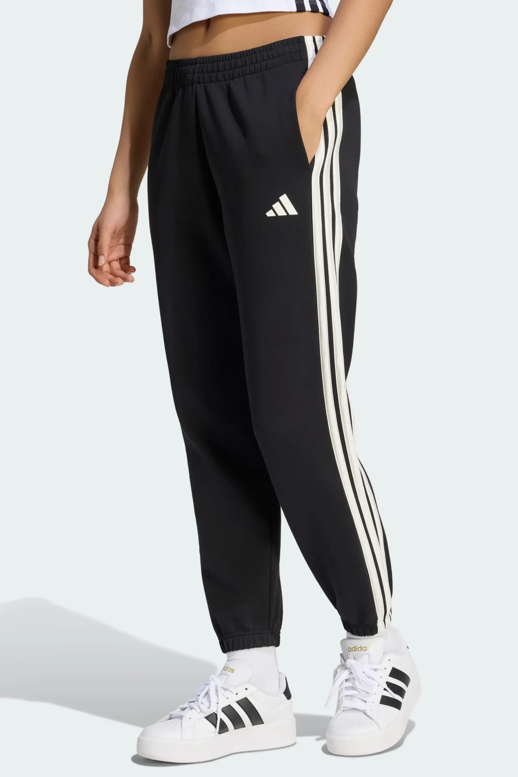 Calças Stadium Com Três Riscas adidas