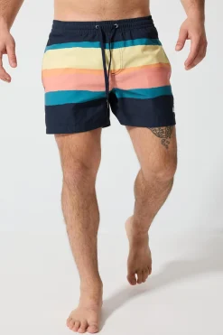 Calções Banho Riscas Quiksilver