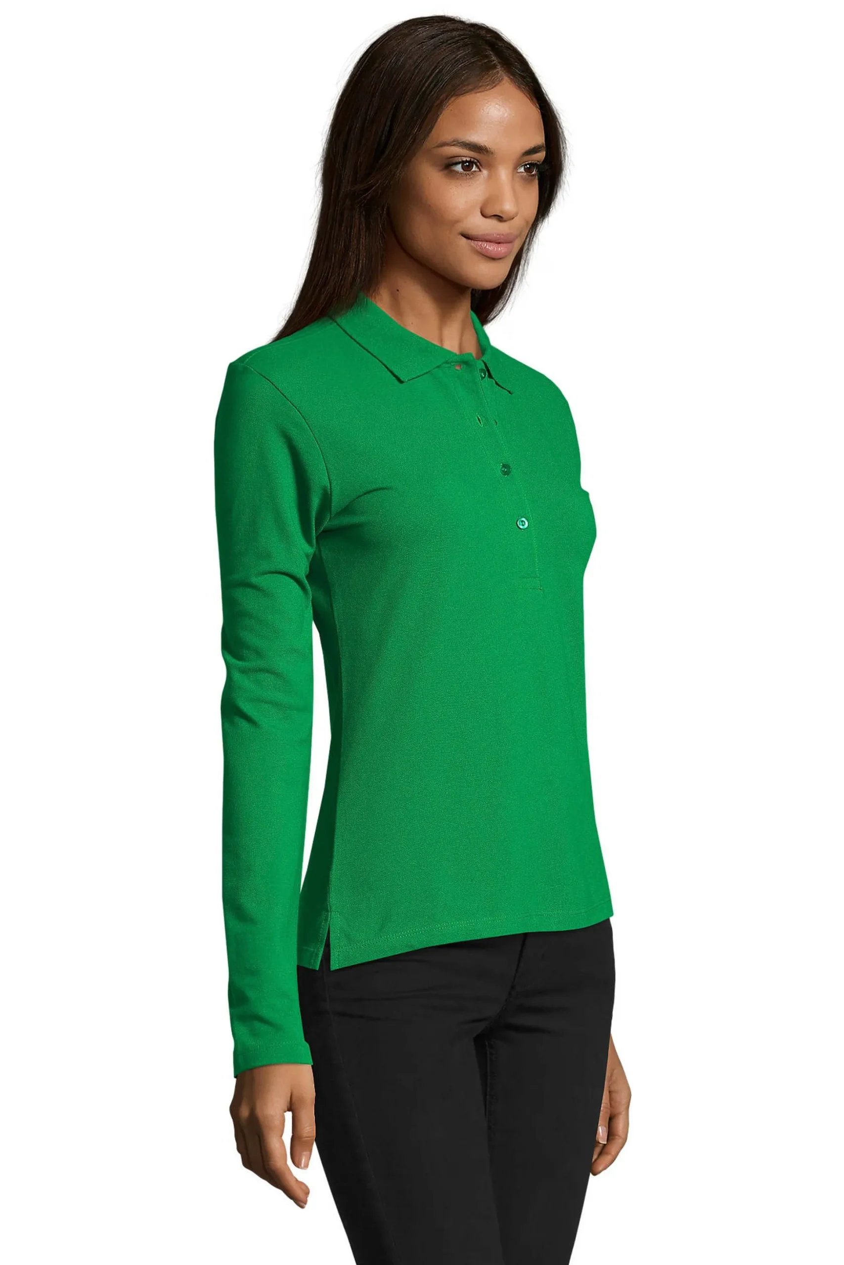 Camisa Pólo Feminino De Manga Comprida Arena Podium