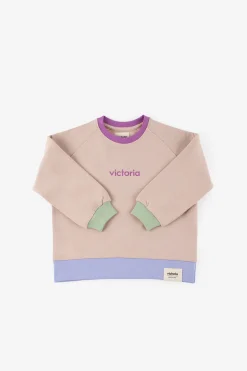 Camisola De Pelúcia V. Things Com Combinação De Cores E Poleiro Interno