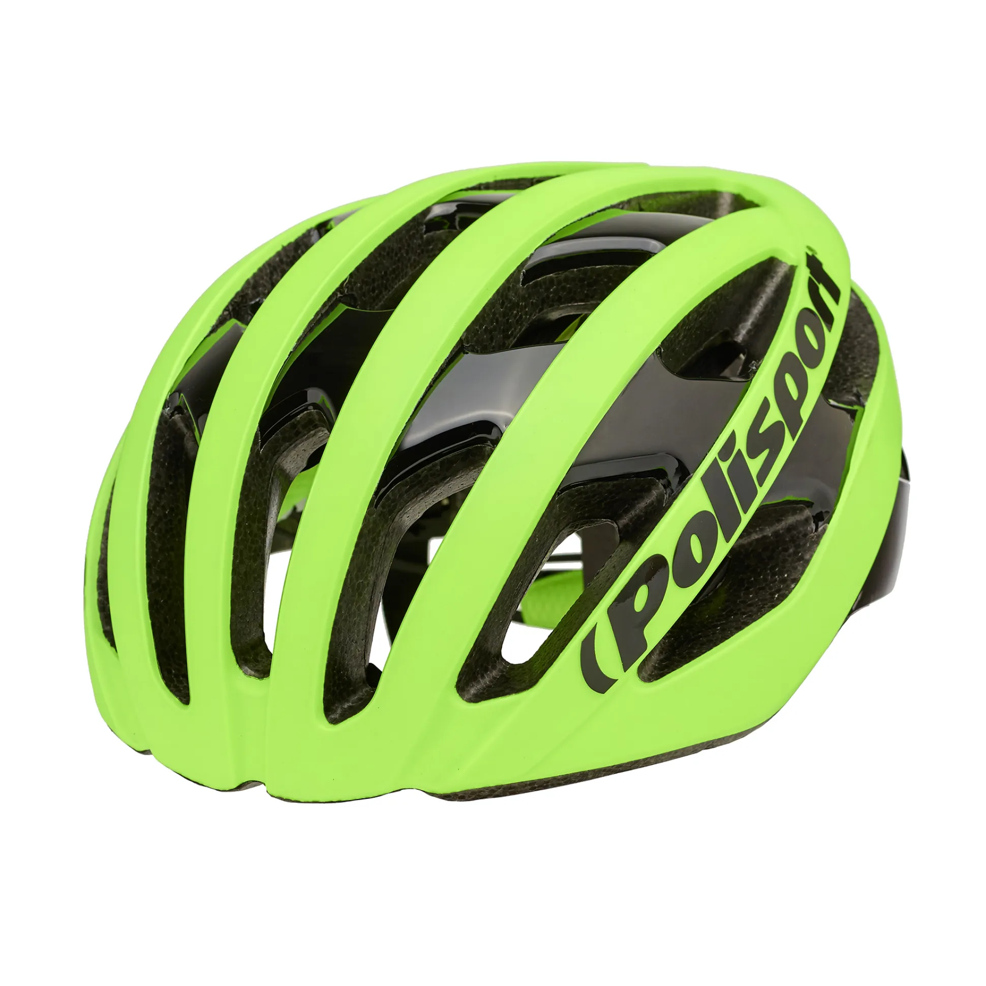 Capacete Polisport Light Pro Amarelo Fluor Mate/preto