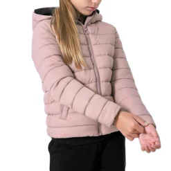 Casaco Acolchoado De Caminhada 4f Criança. Rosa