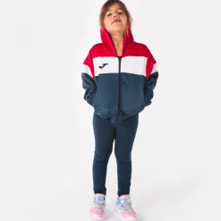 Casaco Com Capuz Joma Crew IV Azul Marinho Vermelho