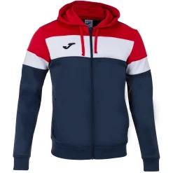 Casaco Com Capuz Joma Crew IV Azul Marinho Vermelho