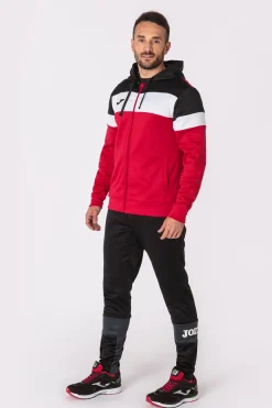 Casaco Com Capuz Joma Crew IV Vermelho Preto