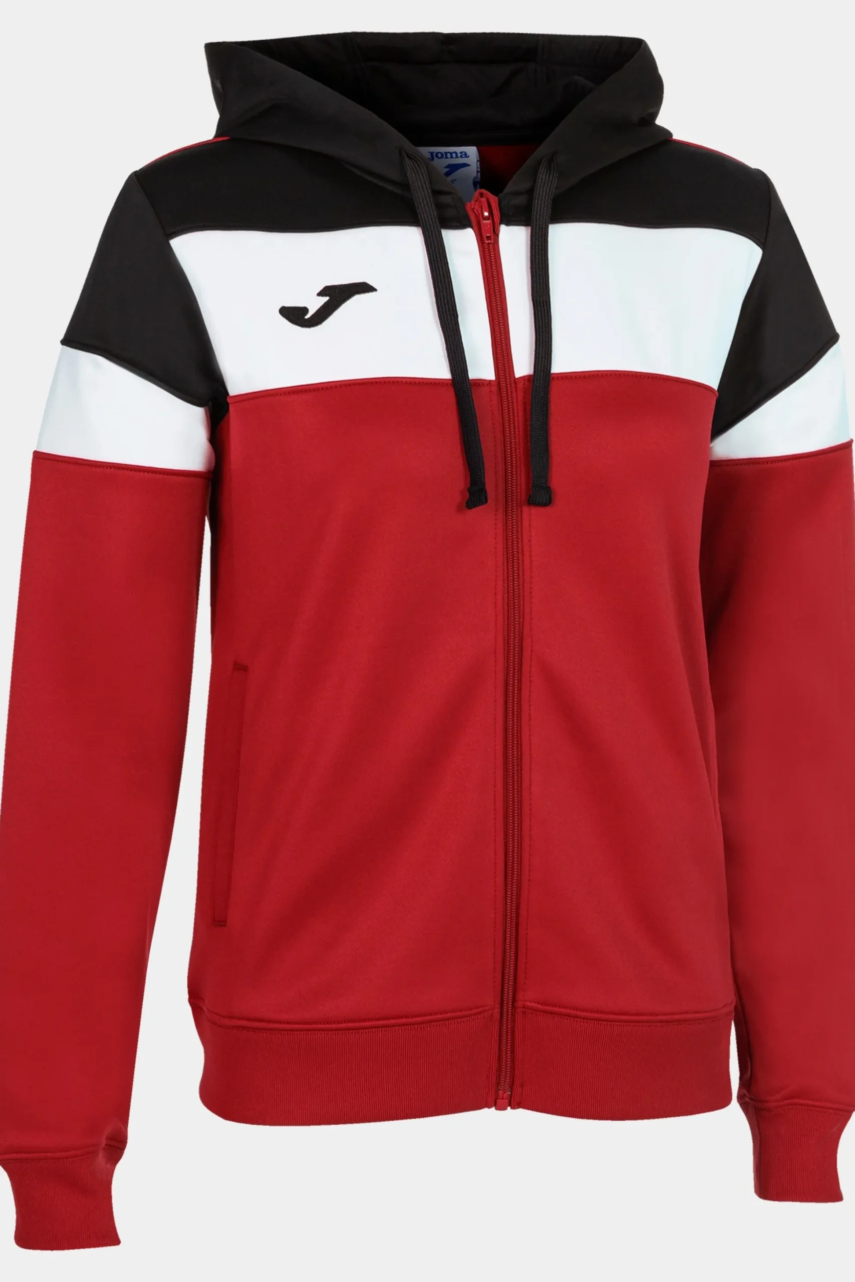 Casaco Com Capuz Joma Crew IV Vermelho Preto Branco