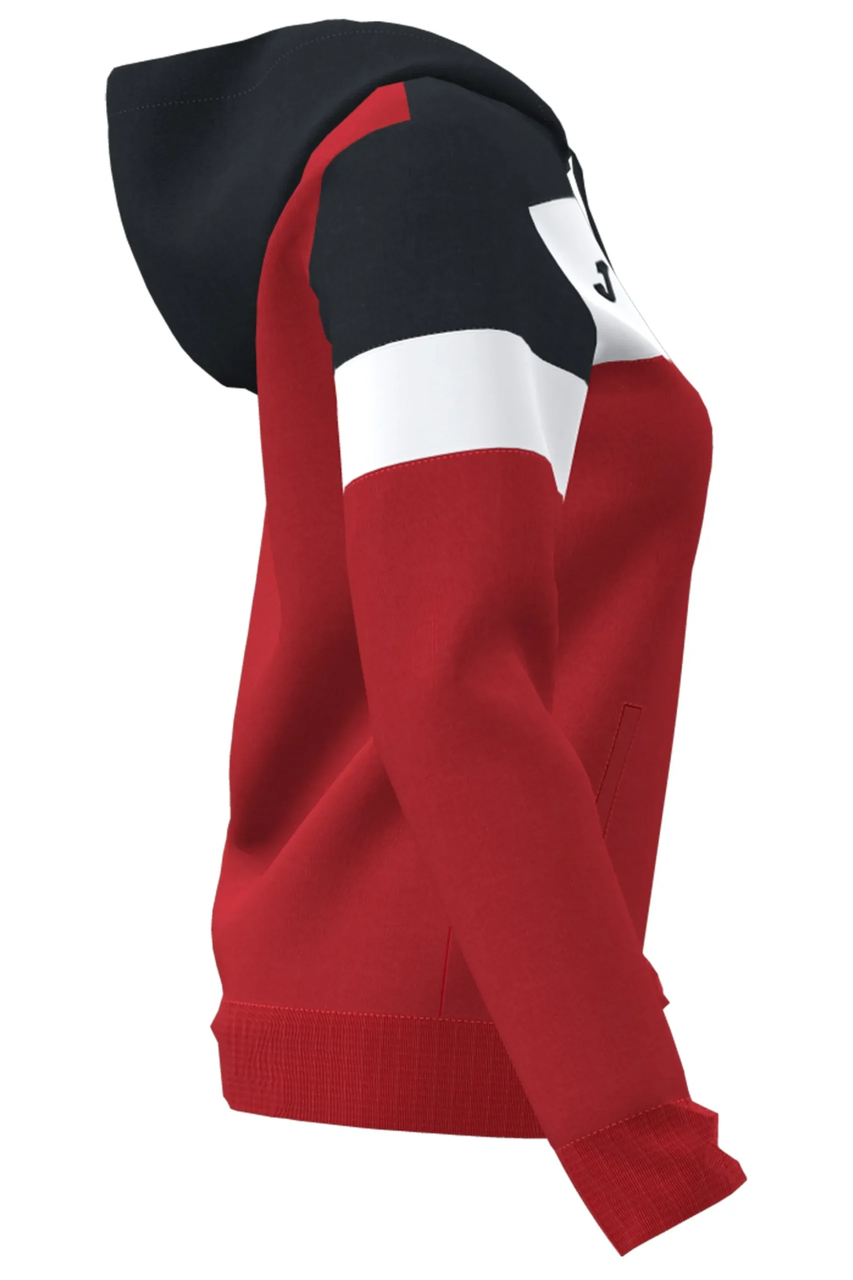Casaco Com Capuz Joma Crew IV Vermelho Preto Branco