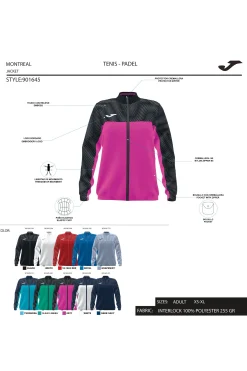 Casaco Joma Montreal Azul-turquesa Fluorescente Azul Marinho