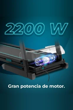 Cecotec Passadeira De Corrida Dobrável Com 2200 W De Potência Máxima. De 1 A 18 Km/h. 12 Programas Pré-definidos. Painel De Controlo Led. Superfície De Corrida 133x46 CM Com Amortecimento. Sistema De Inclinação Manual E Sistema De Dobragem Vertical Automático. Halteres E Barra De Abdominais. Dobrável, Com Rodas De Transporte, Monitor Cardiaco, Sistema De Segurança Magnético, Porta-garrafas E Suporte Para Dispositivos.