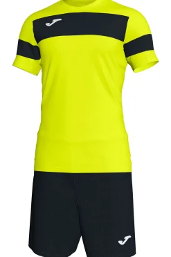 Conjunto Joma Academy II Amarelo Fluorescente Preto