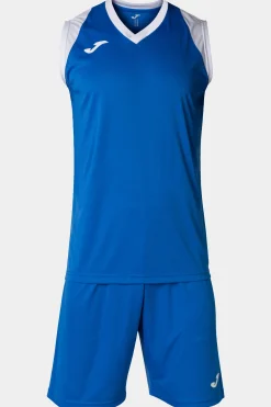 Conjunto Joma Final II Azul Royal Branco
