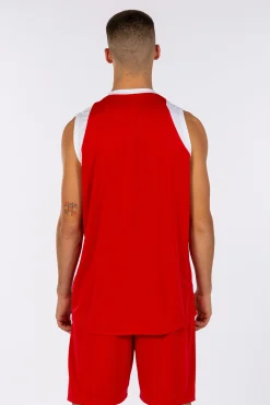 Conjunto Joma Final II Vermelho Branco