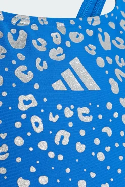 Fato De Banho Brilhante Com Costas Em V Para Criança adidas