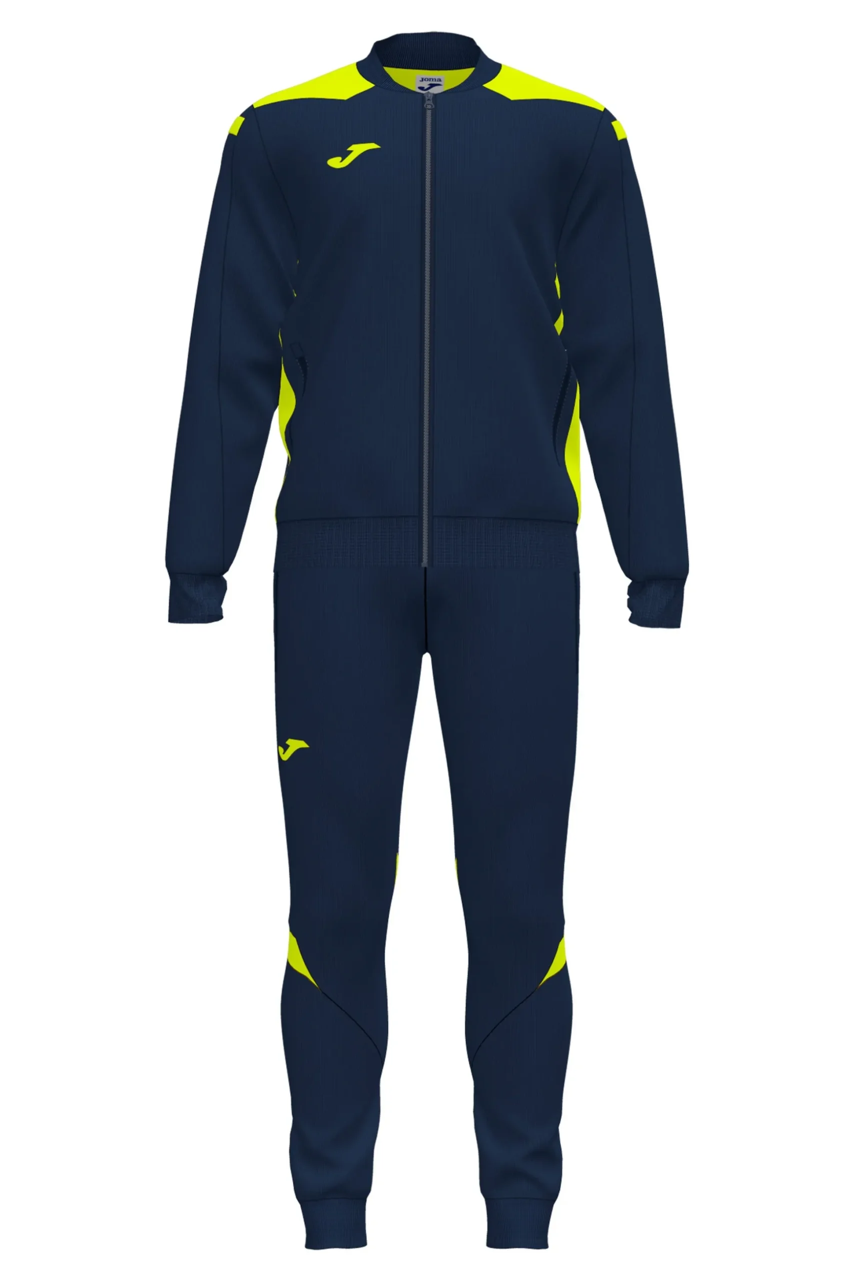 Fato De Treino Joma Championship VI Azul Marinho Amarelo Fluorescente