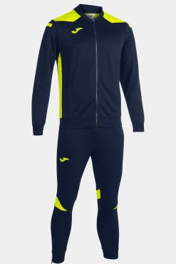 Fato De Treino Joma Championship VI Azul Marinho Amarelo Fluorescente