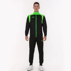 Fato De Treino Joma Championship V Preto Verde Fluorescente