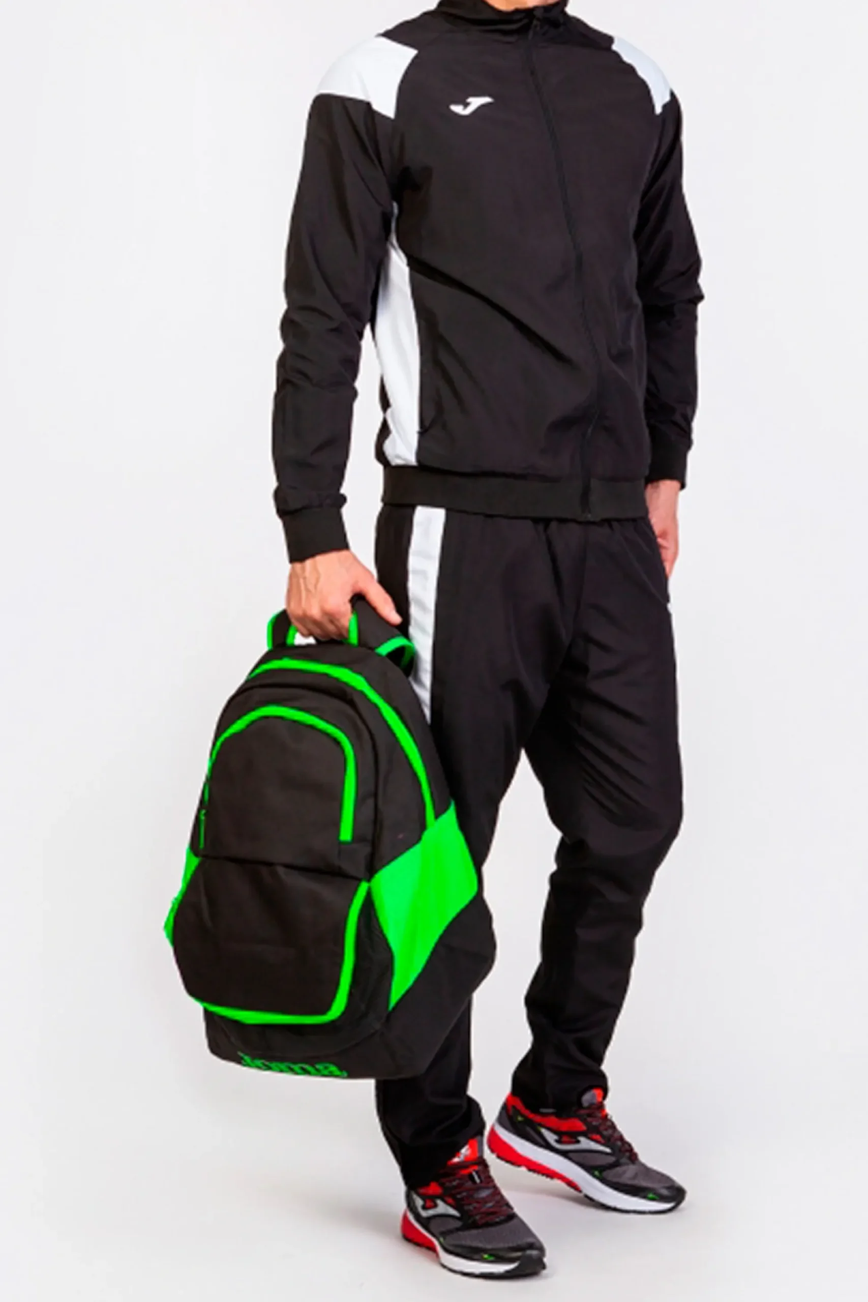 Fato De Treino Joma Crew III Preto Branco