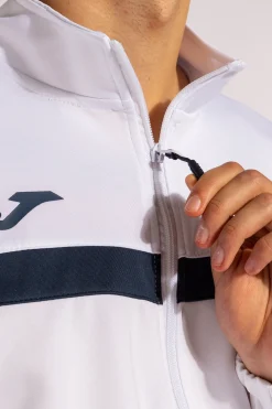 Fato De Treino Joma Danubio Branco Azul Marinho