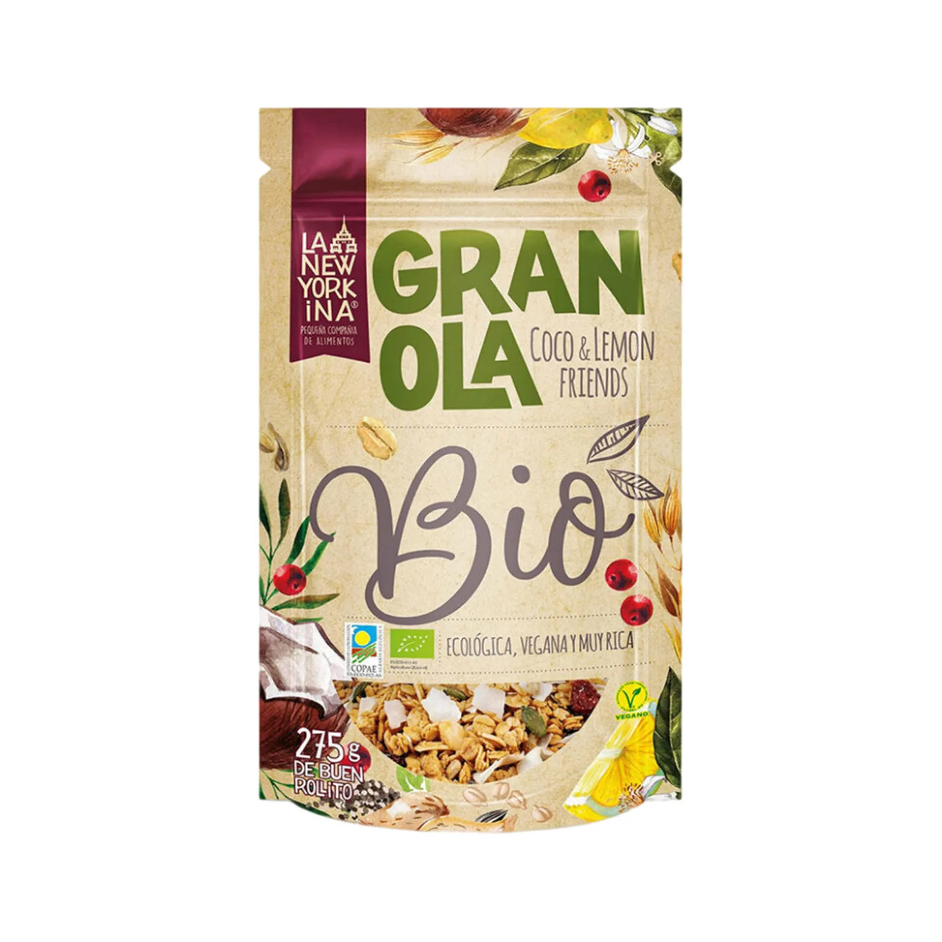 Granola La Newyorkina Coco E Limão 275gr