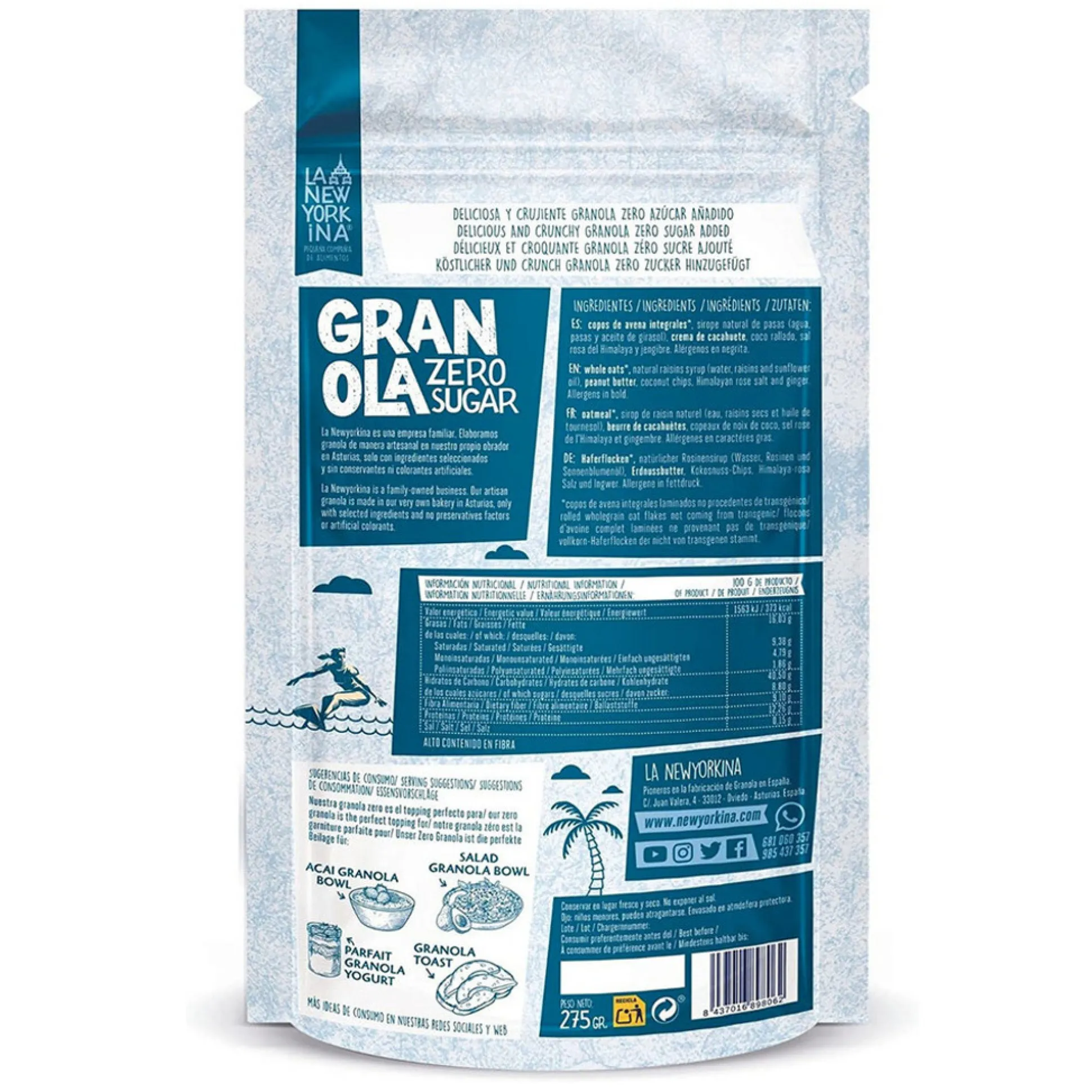 Granola Zero La Newyorkina 275gr
