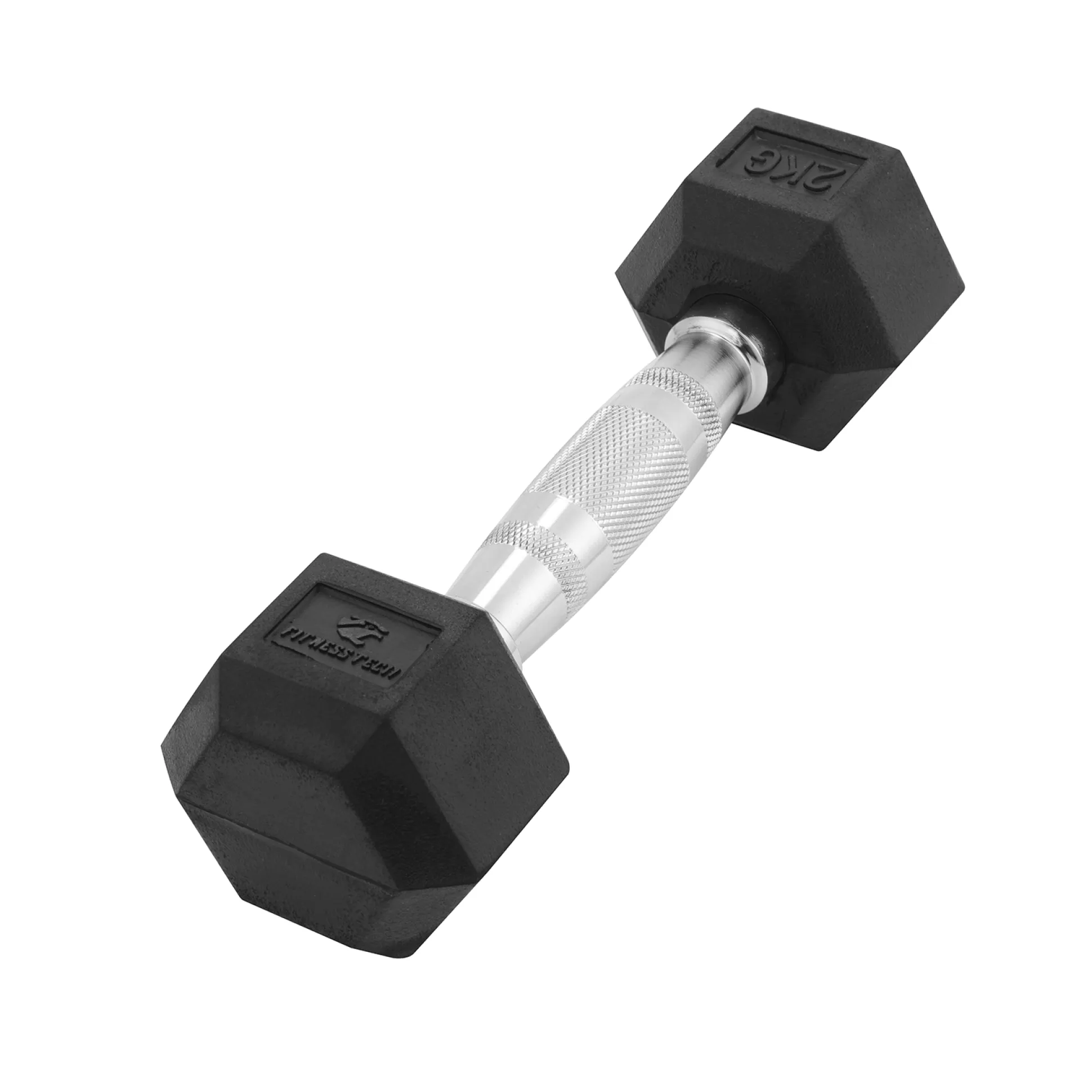 Halteres Hexagonais 2kg Fitness Tech – Conjunto Com 2 Unidades
