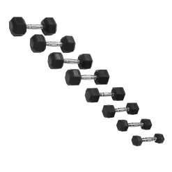 Halteres Hexagonais 1kg Fitness Tech – Conjunto Com 2 Unidades
