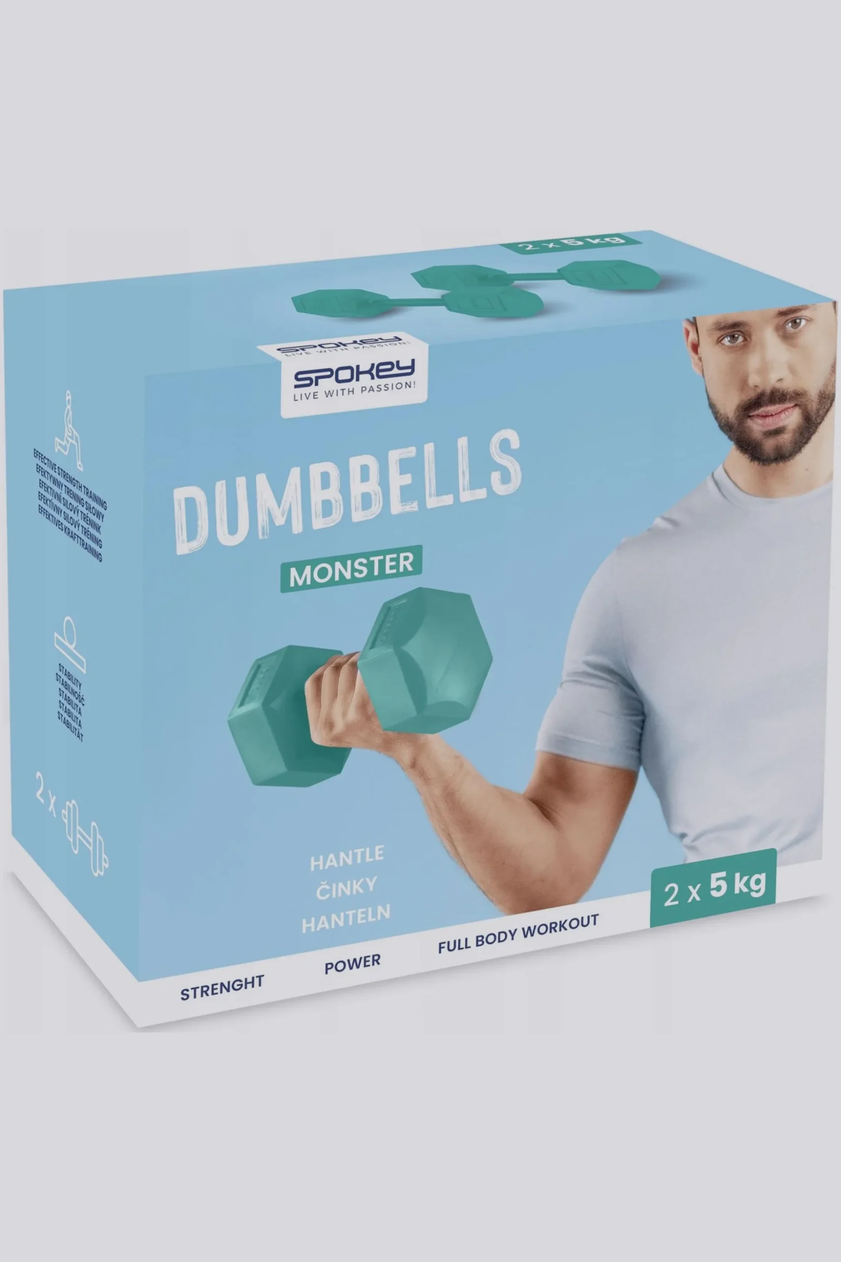 Halteres 2 X 5 Kg Spokey Monster II