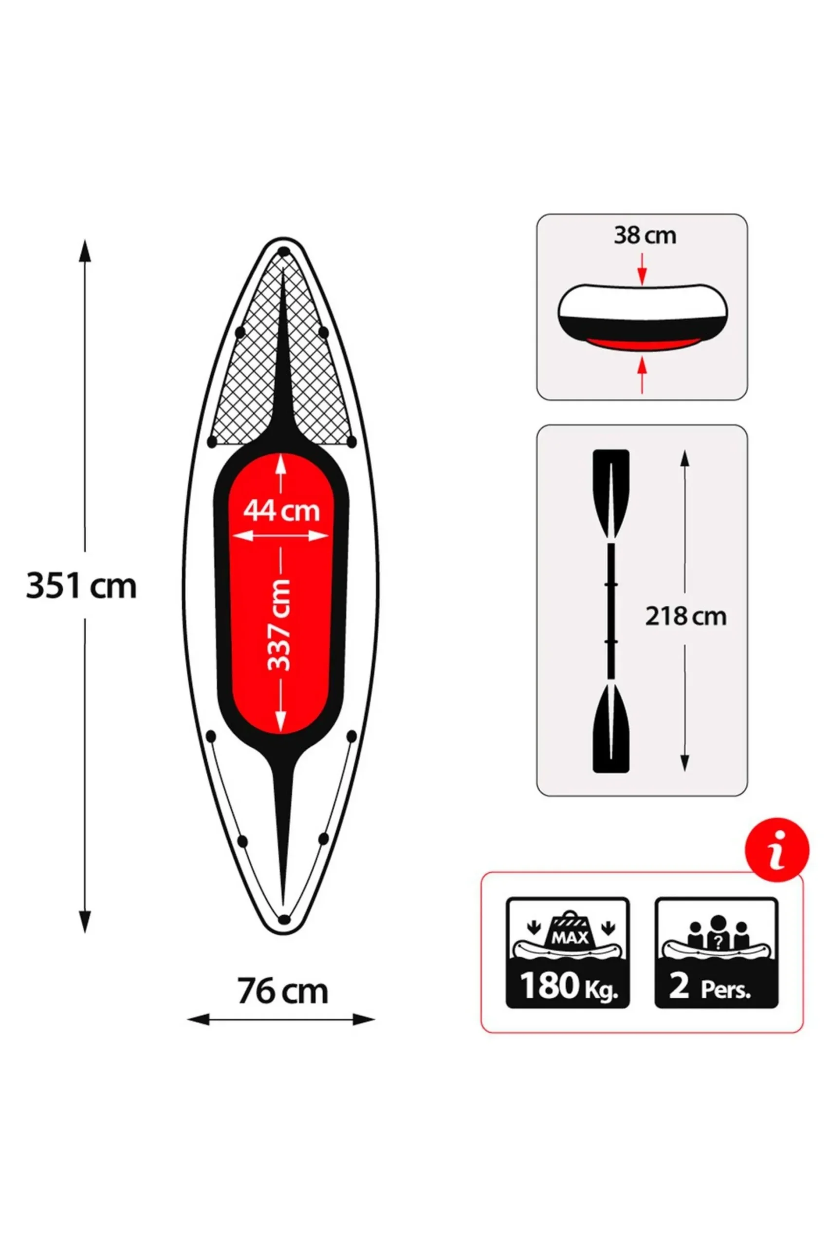 Kayak Insuflável Intex Challenger K2