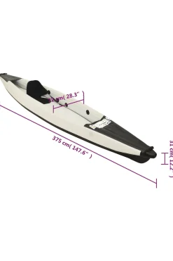 Kayak Insuflável Vidaxl 375 X 72 X 31 CM