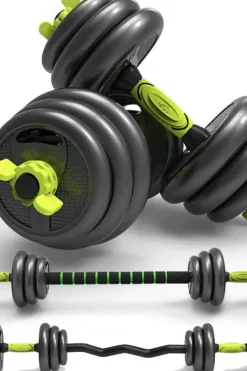 Kit Conjunto 30 Kg De Halteres 4 Em 1 Multifit