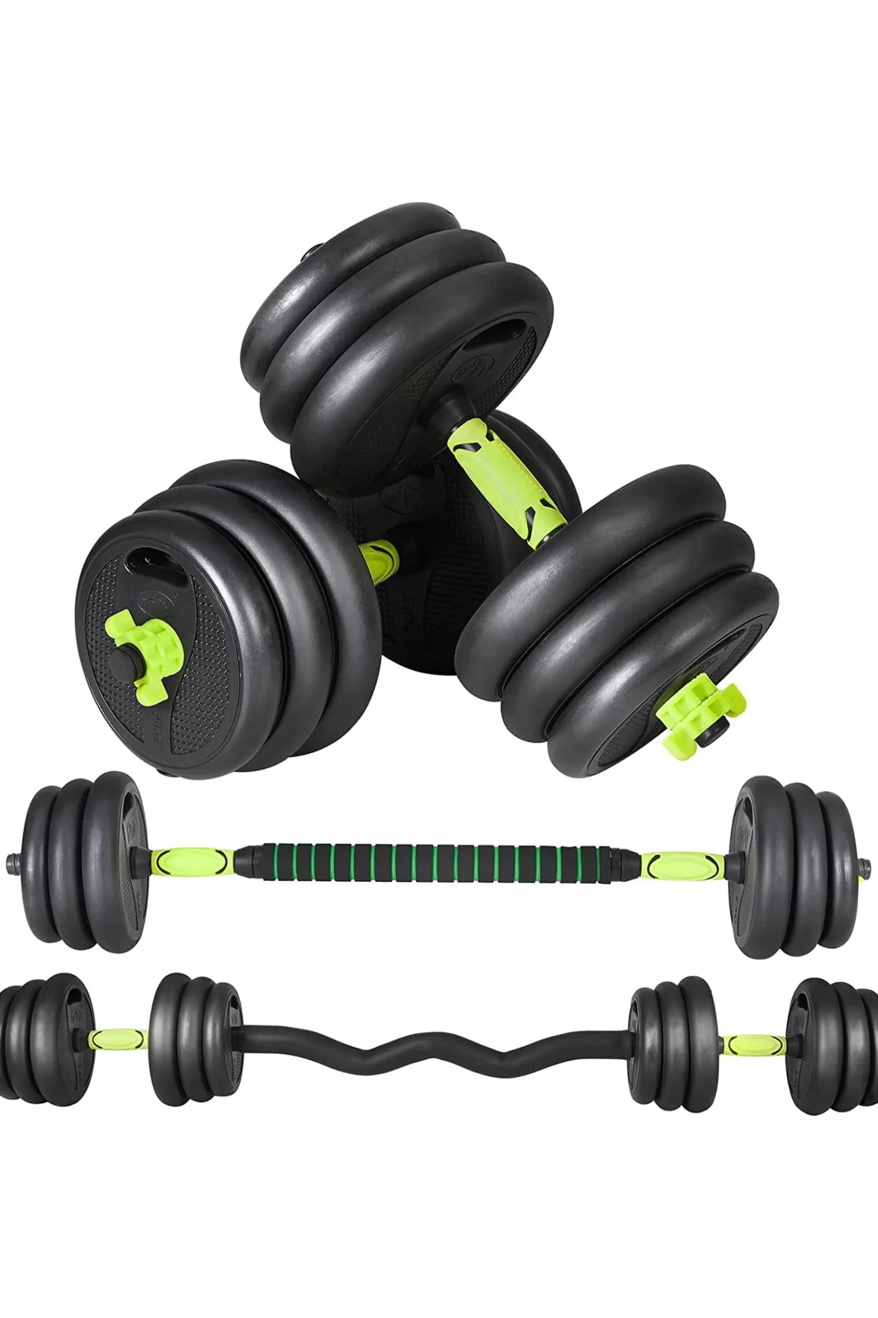 Kit Conjunto 20 Kg De Halteres 4 Em 1 Multifit
