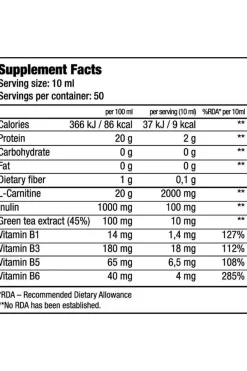 L-carnitine 100.000 - 500ml Cereja Da Biotech Usa