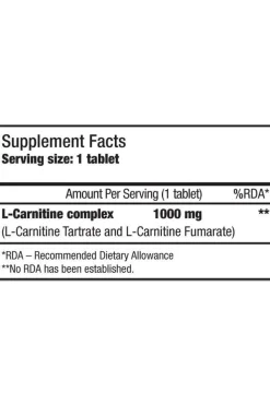 L-carnitine 1000 - 30 Tabletas De Biotech Usa