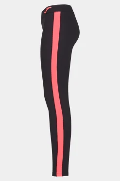 Leggings Compridas Joma Ascona Preto Coral Fluorescente