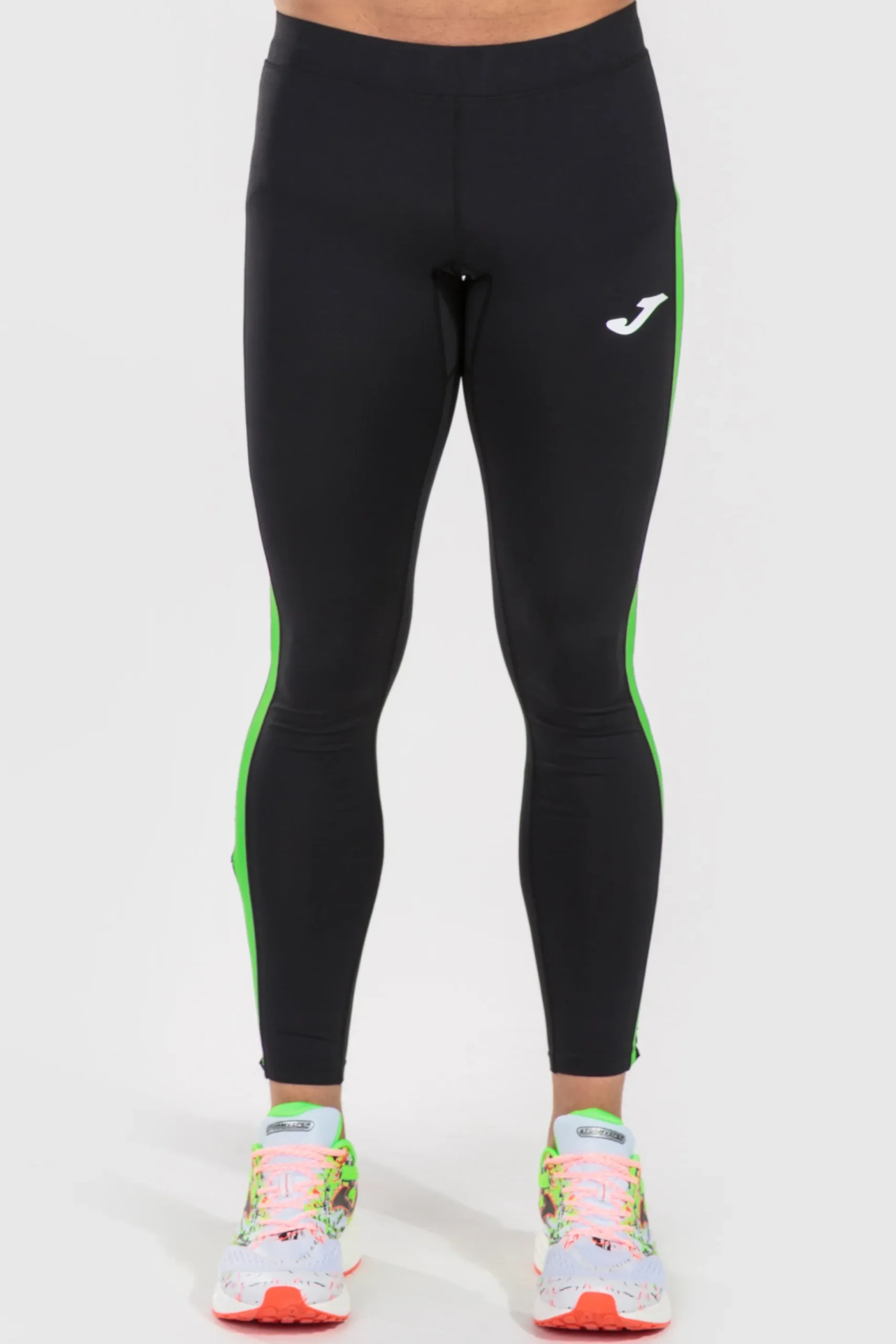 Leggings Compridas Joma Elite VII Preto Verde Fluorescente