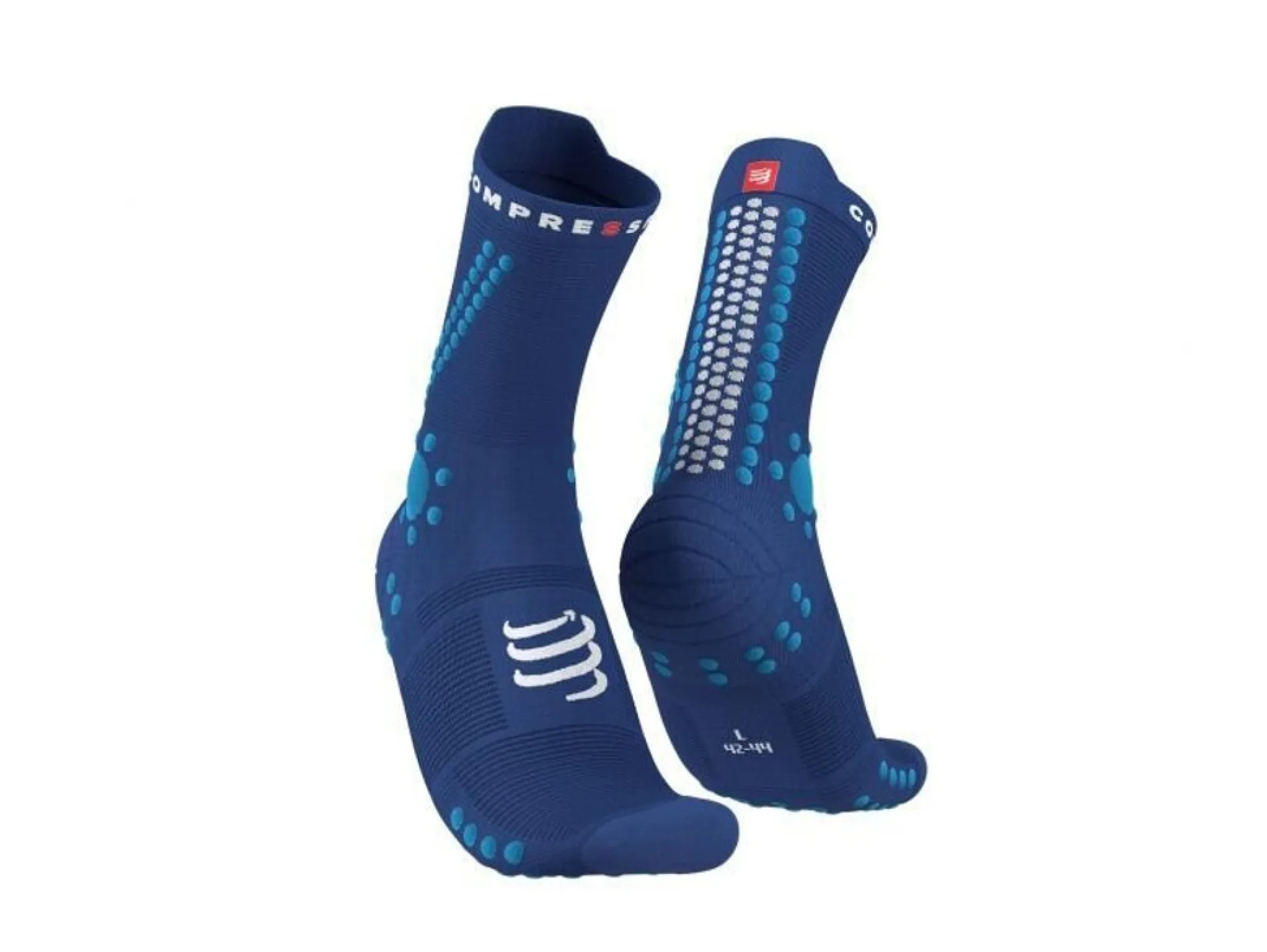 Meias Pro Racing Trail V4.0 Azul-marinho Compressport