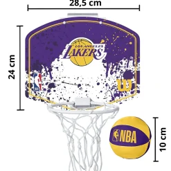 Mini Tabela De Basquetebol Wilson NBA Los Angeles Lakers